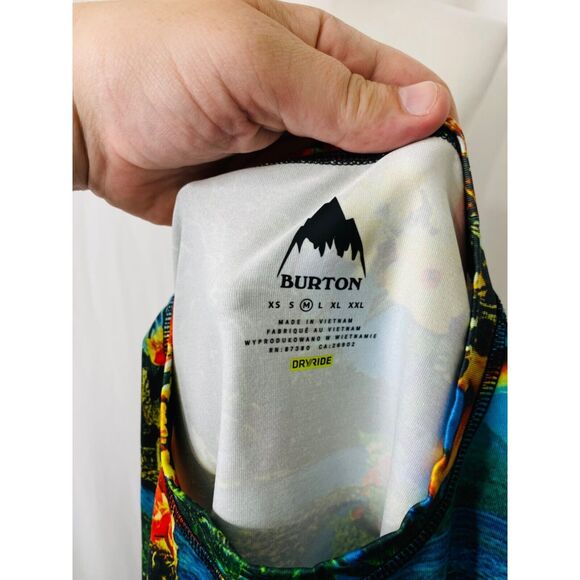 Men’s Medium Maui Wowie Shirt Burton Dry Ride Multicolor Long Sleeve Crewneck - Picture 9 of 15